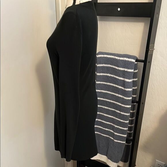 Dolce & Gabbana Black Semi Sheer Button-Up Cardigan Luxury Office Minimalist - Picture 5 of 10